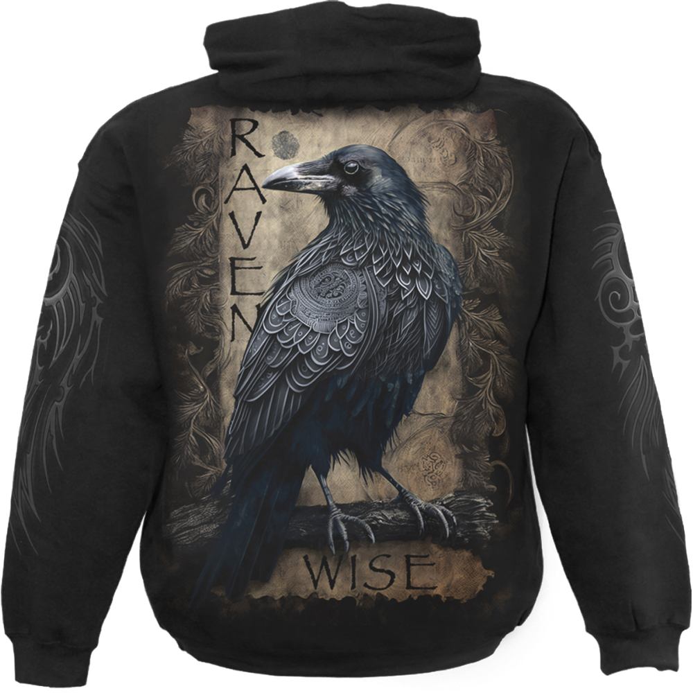 Spiral - Raven Wise Hoodie - Black
